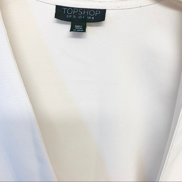 Topshop white peplum light jacket - Picture 5 of 6